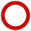 Zeichen 250 - Durchfahrtverbot (groß)