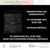 Gedenkstunde zur Pogromnacht am 09.11.23