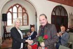 Joanna Sannemann mit dem Künstler Tigran Haszmanian aus unserer polnischen Partnerstadt Pulawy