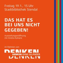 „Das hat’s bei uns nicht gegeben!“  - Ausstellung in Stadtbibliothek über Antisemitismus in der DDR ab 19. Januar