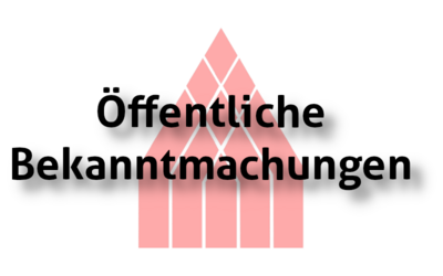 Öffentliche Bekanntmachungen